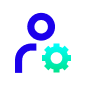 Blue and Imagination Aqua icon