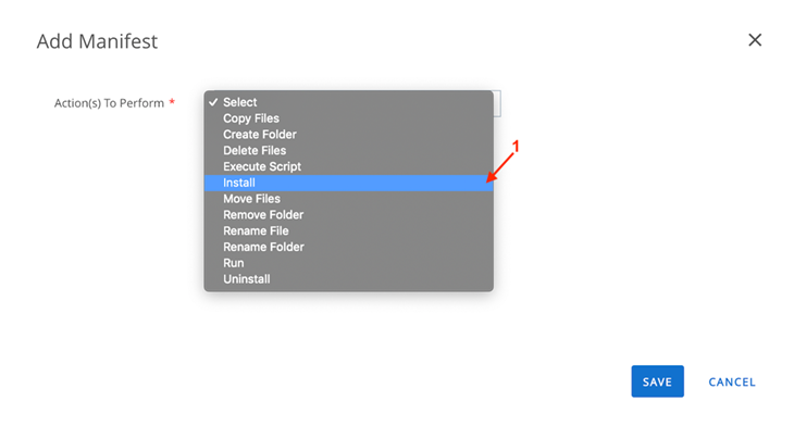 Click install tab