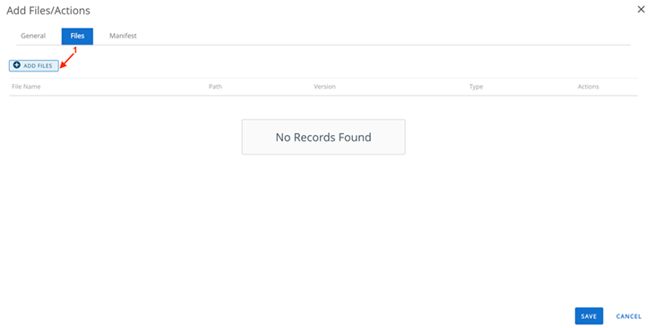 Add files tab